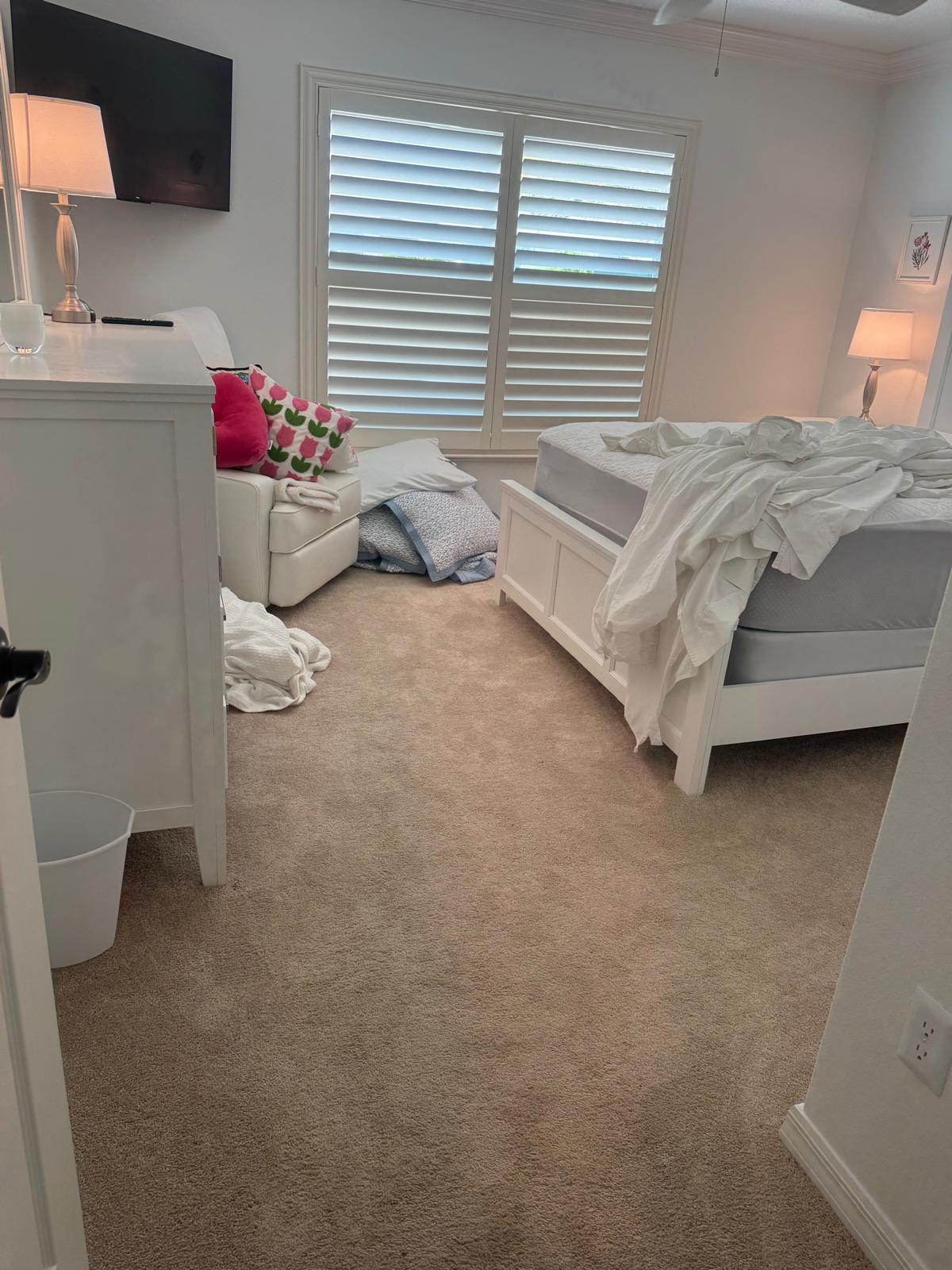 Messy Bedroom Before Cleaning